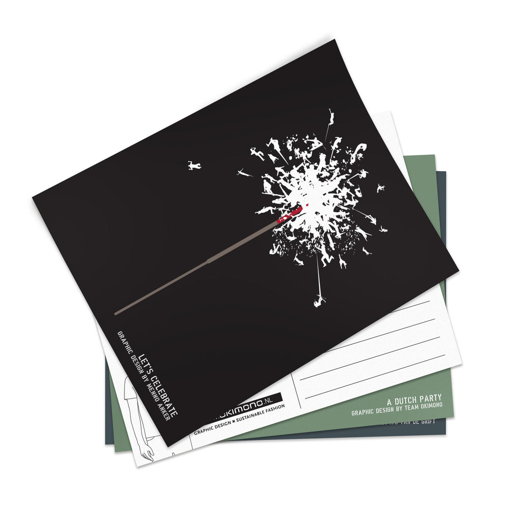 Okimono Let's Party Postcards (10 pieces)